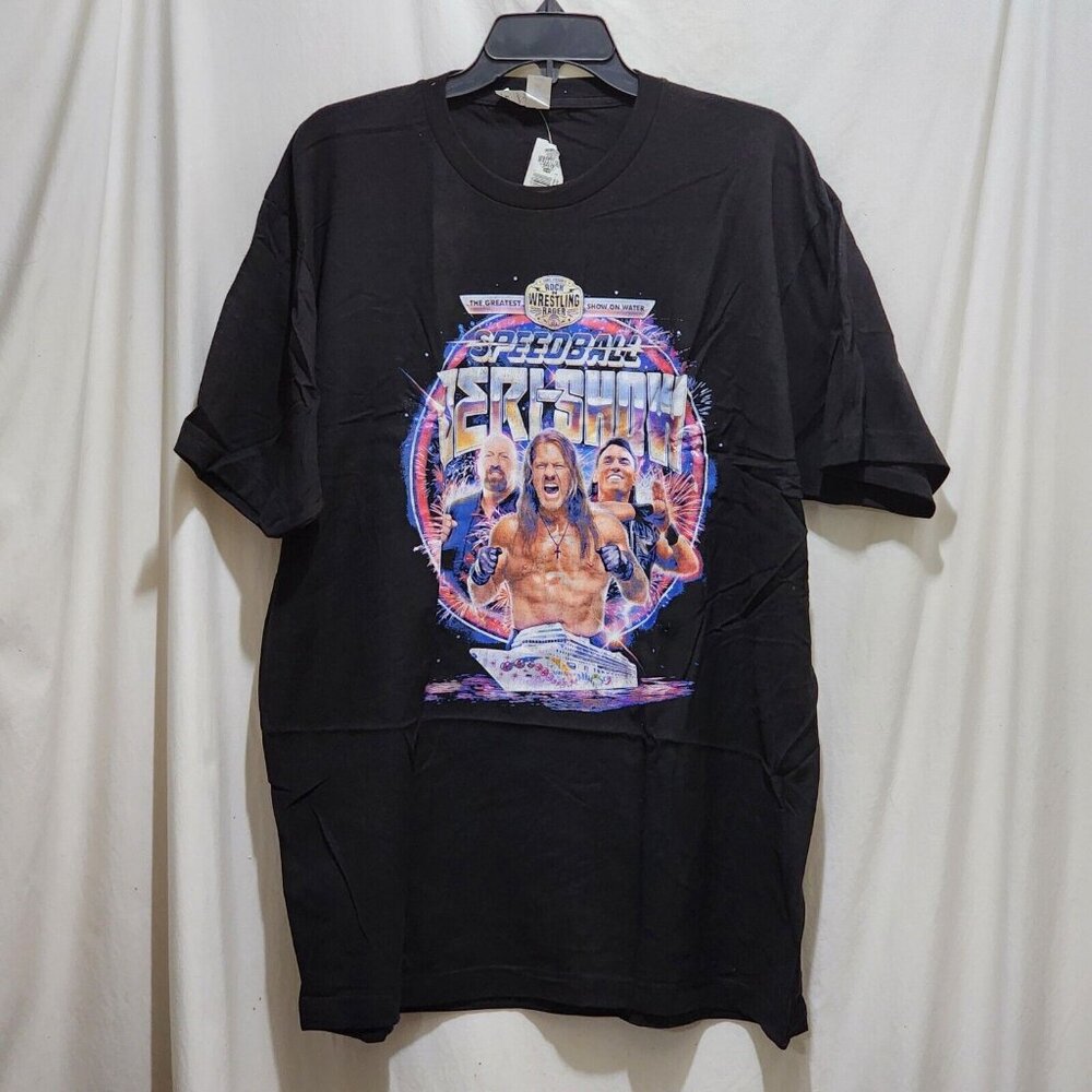 Tultex Chris Jericho Speedball Jeri-Show Rock N Wrestling Rager Cruise TShirt XL